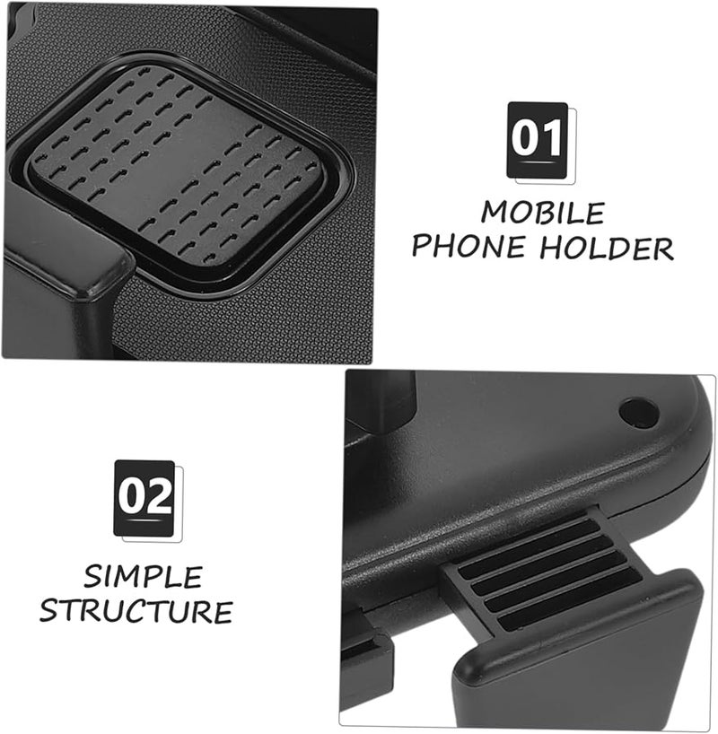 Universal Motorcycle Phone Mount Shockproof Handlebar Holder for Smartphones Navigation - Image 3